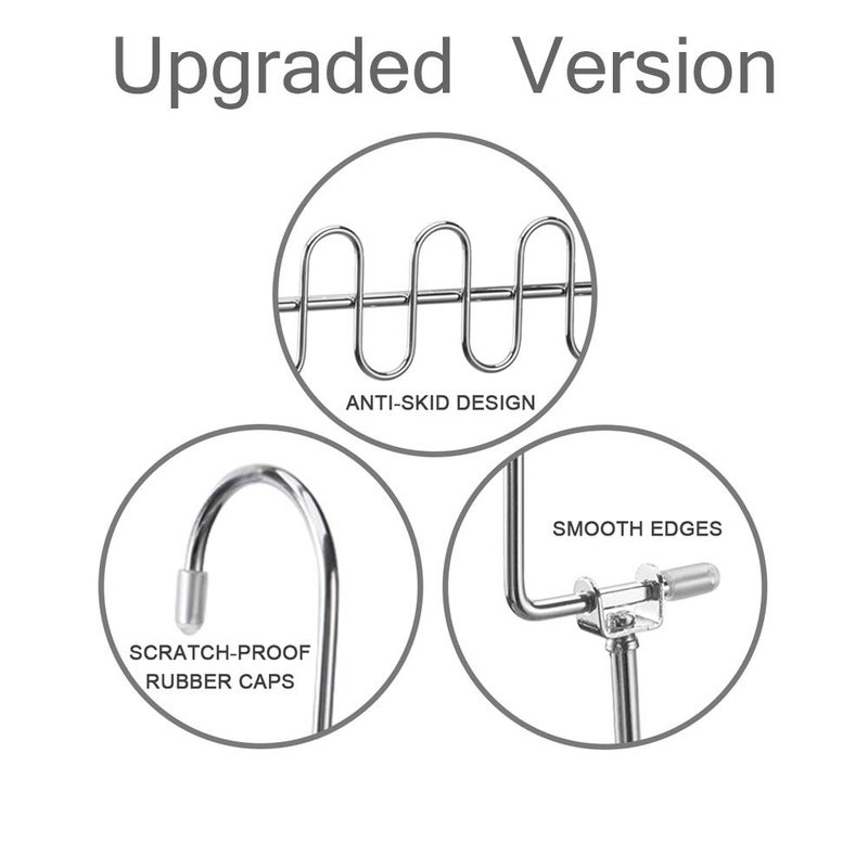 Meetu Magic Cloth Hanger Space Saving Hangers Metal Closet Organizer for Wardrobe Organization (Pack of 4) - Image 5